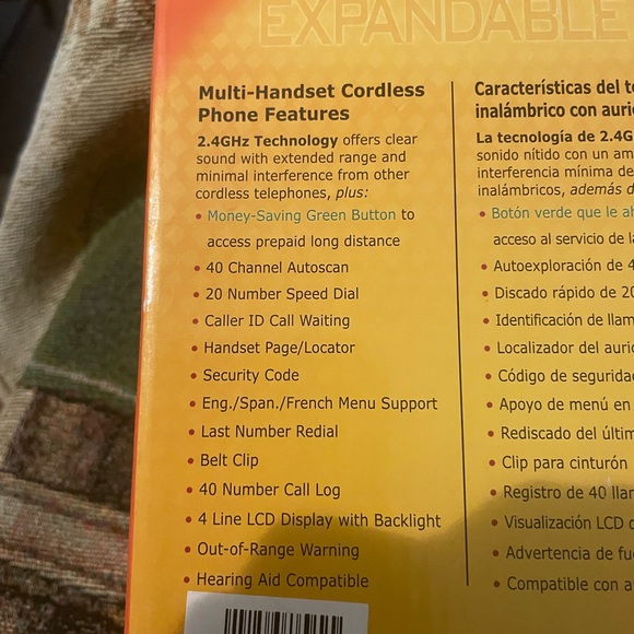 American TeleCom Cordless Phone w/ Base Station NOS NEW - Picture 5 of 7